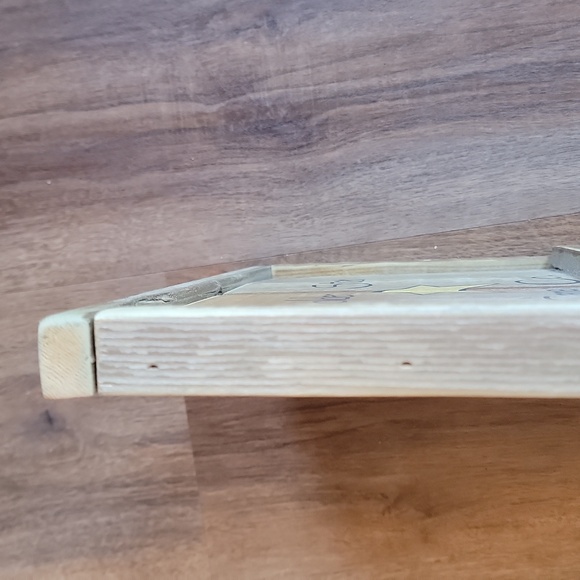 Folk Art Checkerboard Game Wall Hanging Art Golden Star ⭐️ Wooden Handma… - Picture 6 of 8